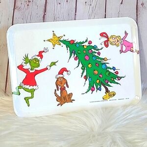 2018 The Grinch Who Stole Christmas Bistro Plastic Serving Platter Collectible